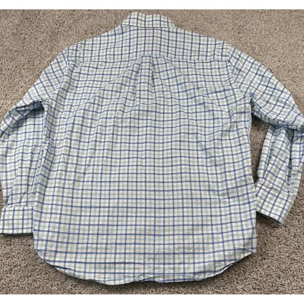 Peter Millar Mens Button Up Shirt Long Sleeve Plaid Casual Dress Up XL - Picture 4 of 6